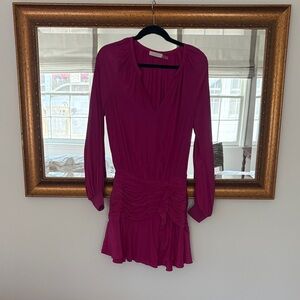 Ramy Brook Magenta Long Sleeve Dress